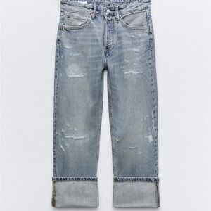 🆕 Zara Cuffed Boyfriend Jeans (NWOT)